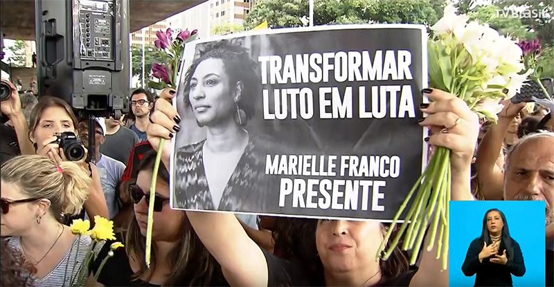 Marielle presente: arte nas ruas incorpora imagem e luta da vereadora